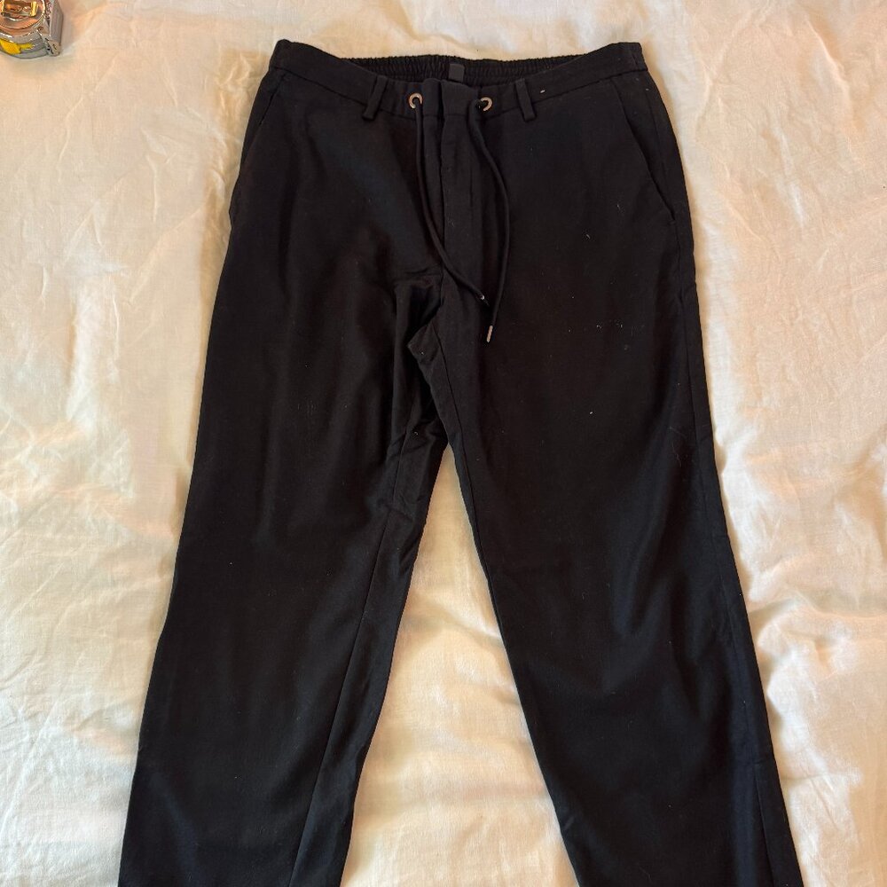 Hugo Boss Wool Blend Drawstring Pants